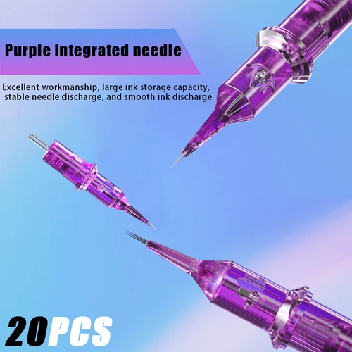 20 piezas YILONG aguja de cartucho de tatuaje desechable 1RL/3RL/3F/5F 0,18/0,2/0,25/0,3 MM maquillaje permanente delineador de cejas agujas de tatuaje