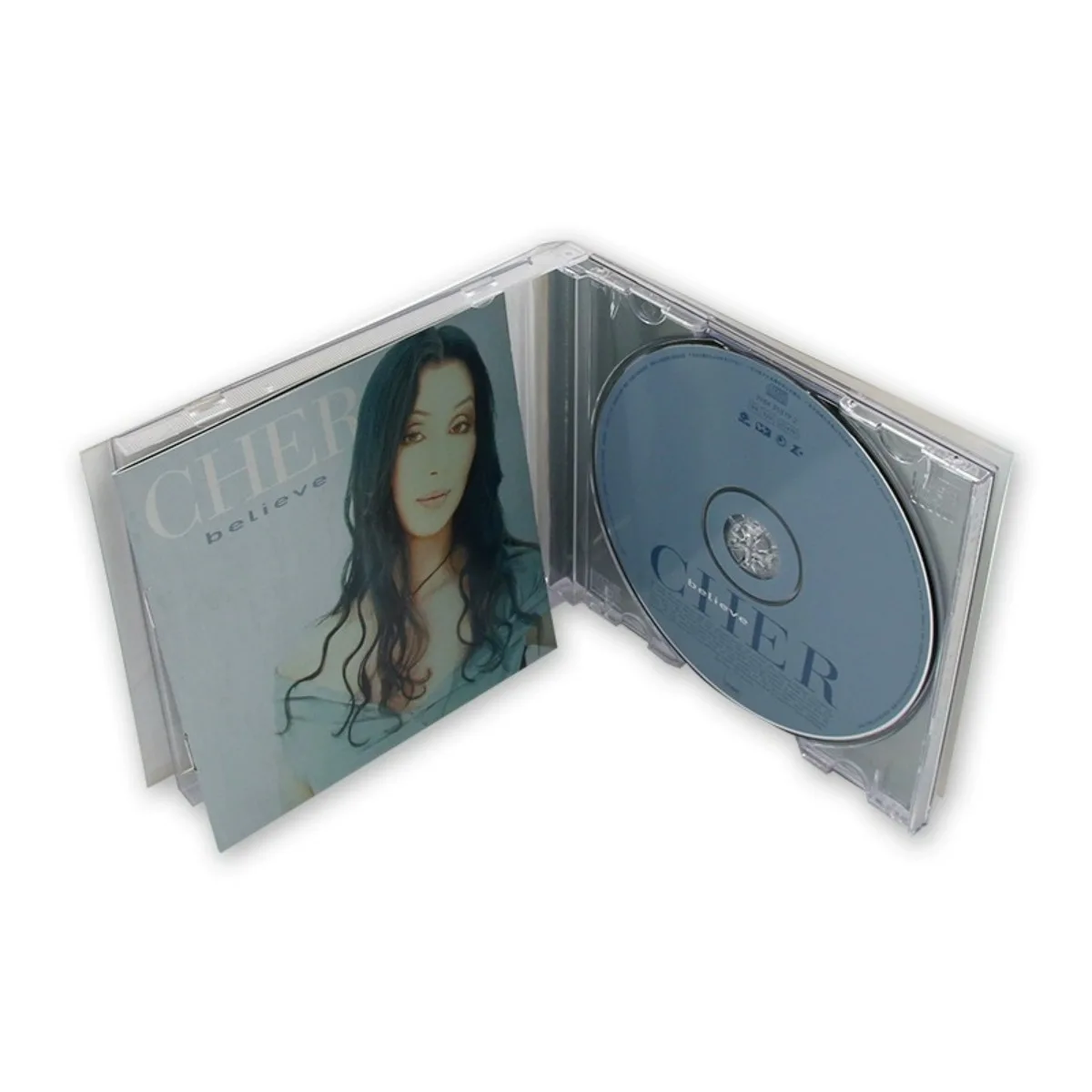 قرص مضغوط لألبوم Cher "Believe" مرتبط بالجرامي مع كتاب كلمات رائعة - قرص موسيقى البوب الأوروبي والأمريكي #3