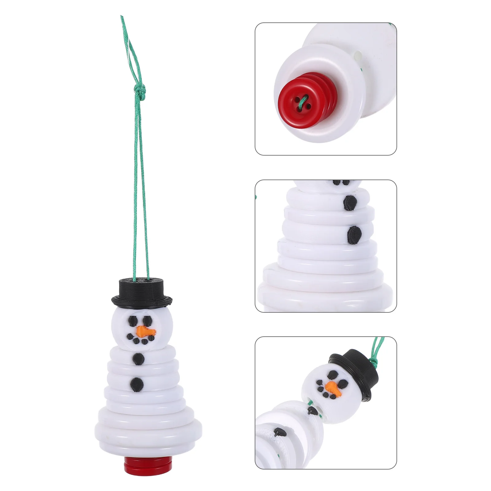 

Christmas Tree Hanging Ornaments Diy Button Snowman Craft Kit Holiday Decor For Kids Classroom Party Favors Xmas