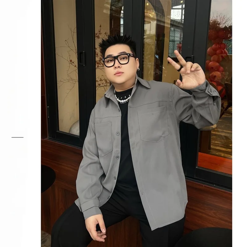 

Ele Casual Men's irt Luxury Lightweight Spring Autumn Simple Sli Top Youth ular Loose Fit Long Sve arp Collar