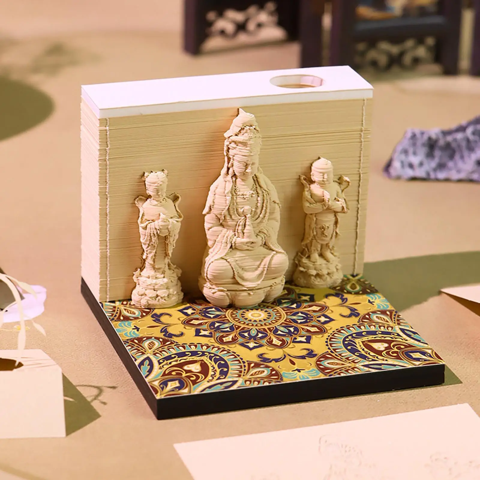 Time Piece Calendar 2025 3D Paper Sculpture Calendar for Friends School Home