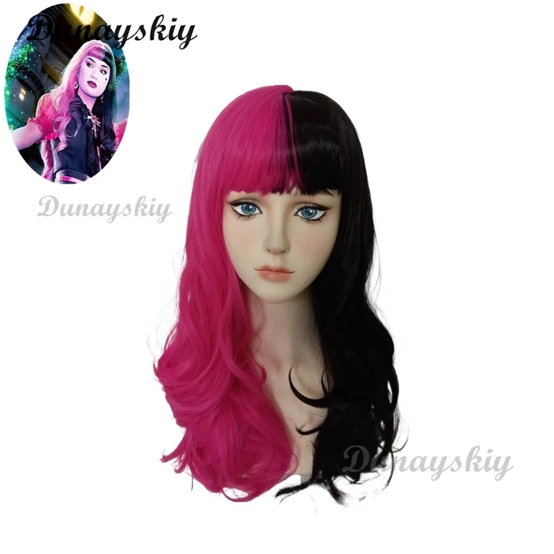 Movie Monster Cosplay Live Dress High Girl Draculaura Cosplay Costume Wig Pink Dress Halloween Women Fancy Roleplay Outfit