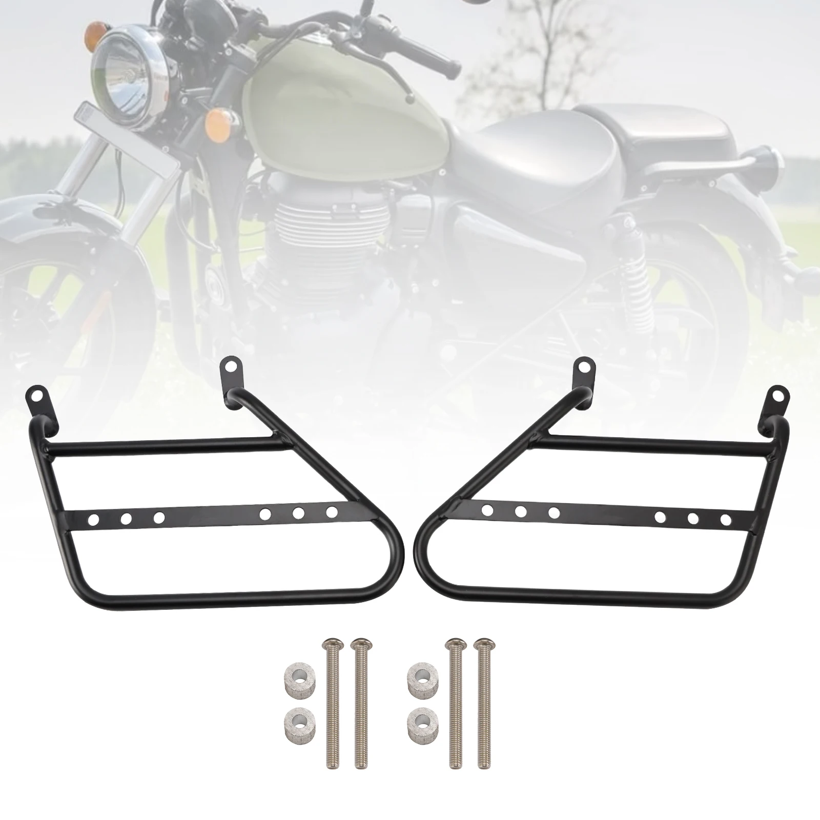 

Topteng Side Bag Racks Saddlebag Mounting Bracket Black Fit For Meteor 350 21-24 Right