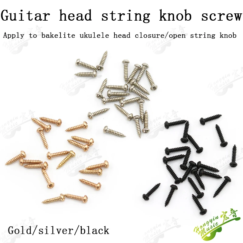 Gitarren-Stimmwirbel-Knopf-Set: Schrauben, Kappen, Hülsen, Griffe, Muttern, Unterlegscheiben, Dichtungen – Ersatzteile und Zubehör zur Reparatur – Detail 12