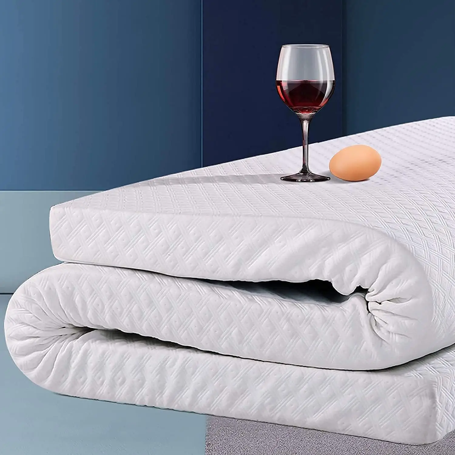 

3 Inch Cooling Gel Memory Foam Mattress Topper Queen Size, with Removable Soft Cover, Comfort Body Support & Pressure Relief