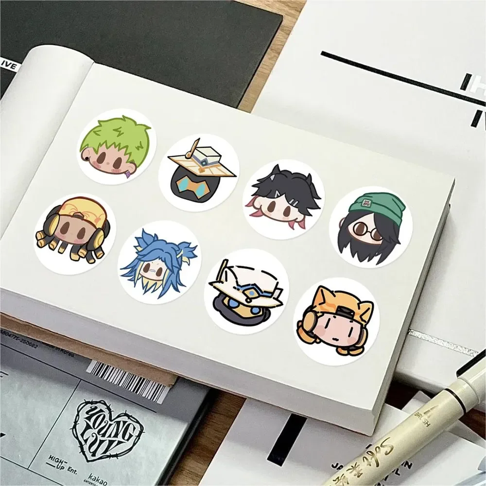 Rouleau d'autocollants de sceau de jeu de dessin animé Valorant, 1000 feuilles/rouleau, autocollants de décoration pour ordinateur portable, autocollants cadeaux de récompense pour enfants, DIY bricolage