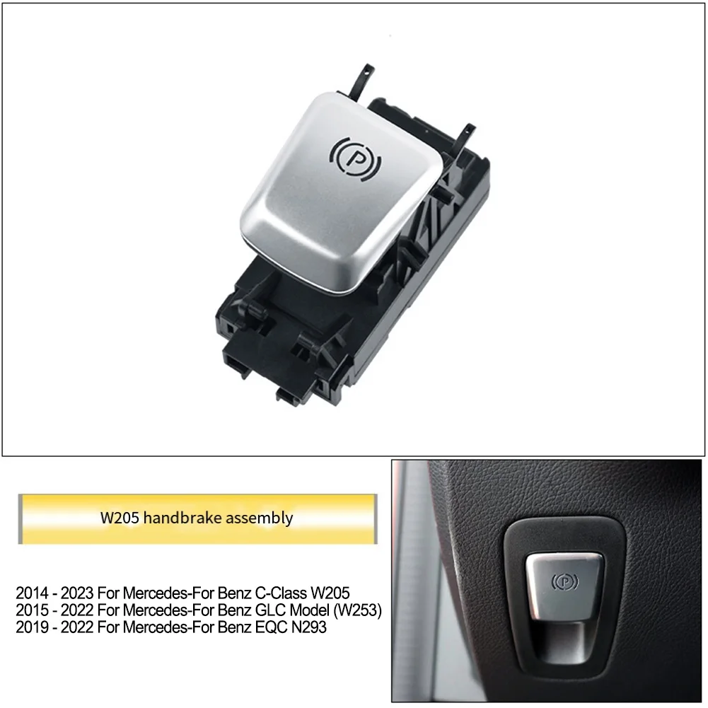 Car parking brake switch control for Mercedes GLC W205 W253 W213 W238 W257 W463 ABS material direct mount fitting