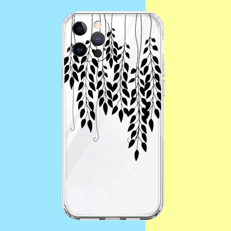 Capa de telefone à prova de choque transparente shell vintage folhas e flor, capa para google pixel 8, 7, 6, 5, 4, 4xl, 7a, 6a, 5a, 4a, 3a, 3AXLPro, 5G