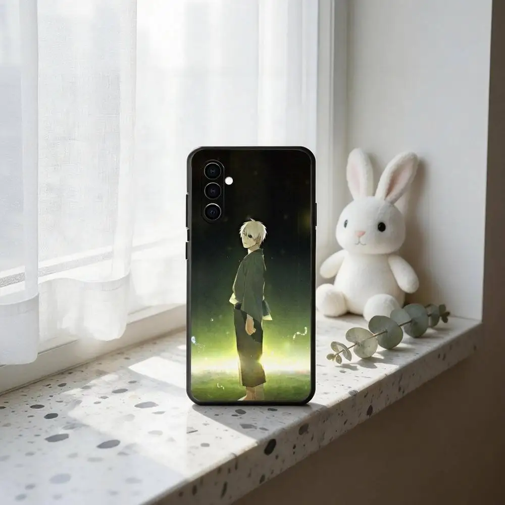 Anime M-Mushishi G-Ginko Phone Case For Samsung Galaxy A73,A72,A71,A70,A53,A52,A51,Others Soft Black Cover view 3