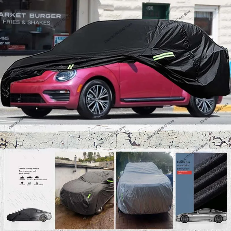 

Для Volkswagen New Beetle 1998-2019 автомобильный чехол уличный полный автомобильный чехол всепогодный защитный чехол для кузова защита от солнца дождя УФ-снег