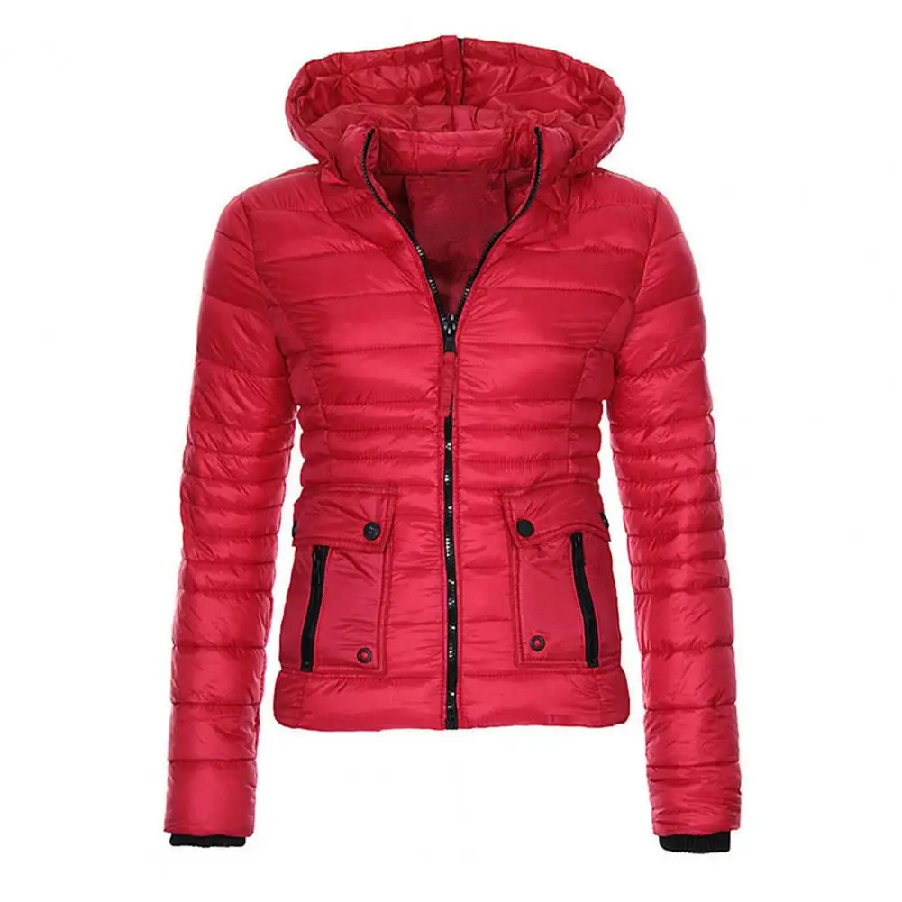 2023 Katoen Gewatteerde Parka Vrouwen Jas Winterjas Lange Warme Parka Capuchon Herfst Winter Verdikte Slim Fit Uitloper Korte Jas