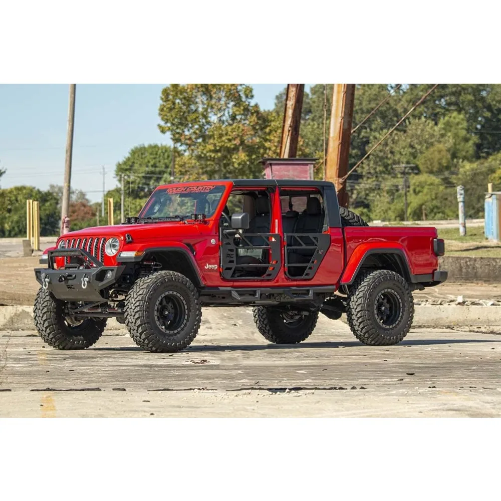 Contoured Drop Steps for Jeep Gladiator JT (2020-2025) - Flush Fit Rails with Side Steps