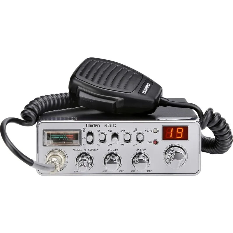 

Uniden PC68LTX 40-Channel CB Radio with PA/CB Switch, RF Gain and Mic Gain Control, Analog S/RF Meter, Instant Channel 9, Automa