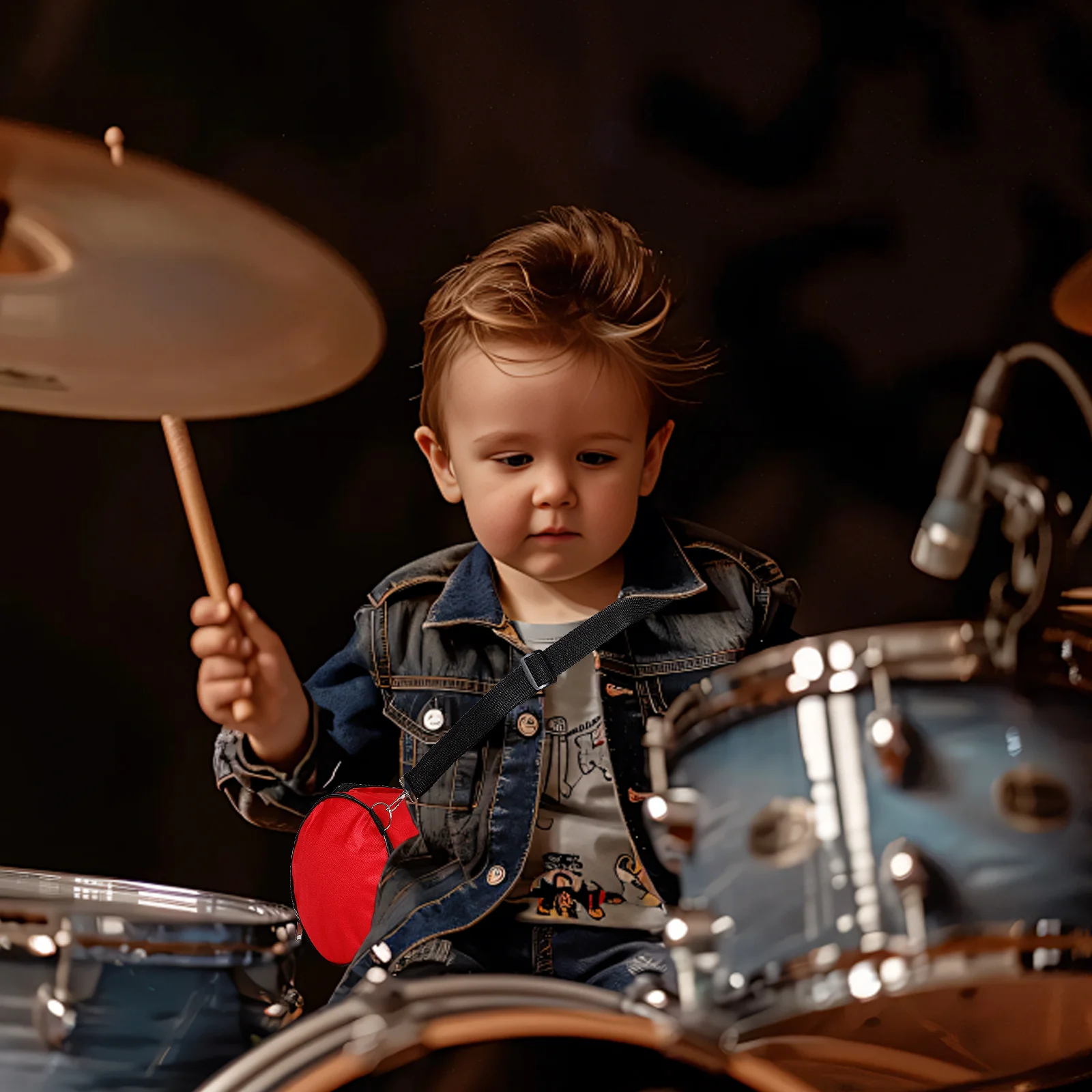 الخصر طبل حمل حالة أكسفورد القماش مقاوم للماء للصدمات ارتداء مقاومة التمويه نمط حزام قابل للتعديل آلة موسيقية