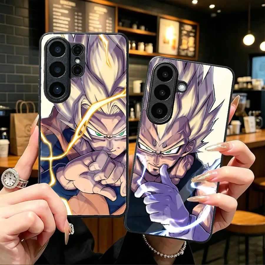Dragon Ball Anime Glass Case for Samsung Galaxy S26 Ultra S22 S24+ S26+ S21 S25+ S20 S23 FE S23+ 24 Plus 25 Edge Phone Cover