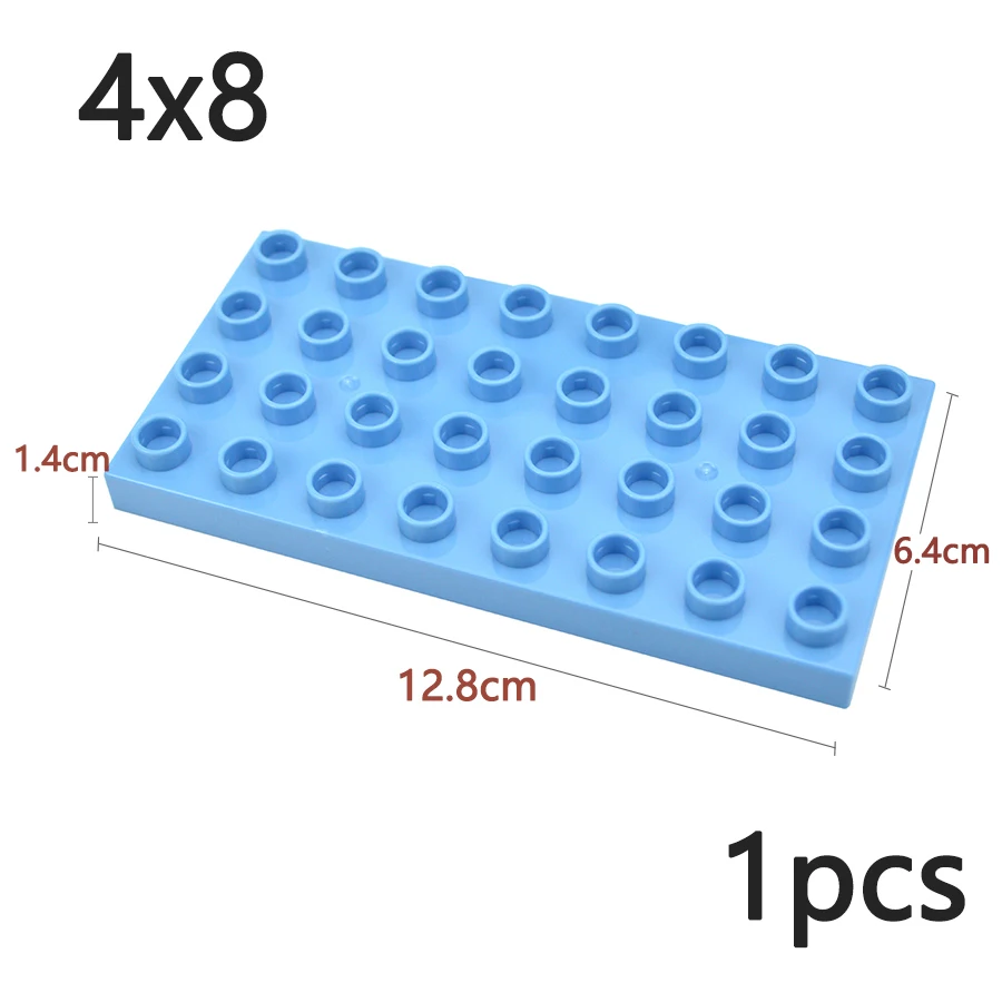 4x8 Punti di Grandi Dimensioni Piastra Base A Doppia Faccia Building Block Piastra di Montaggio Giocattolo Mattoni Compatibile Grandi Particelle