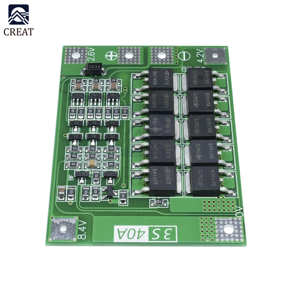 3S 4S 5S Bms Balance Li-ion Lithium Battery Charger Protection Board 18650 BMS Balance 12V 24V Enhance/Balance Lipo Module