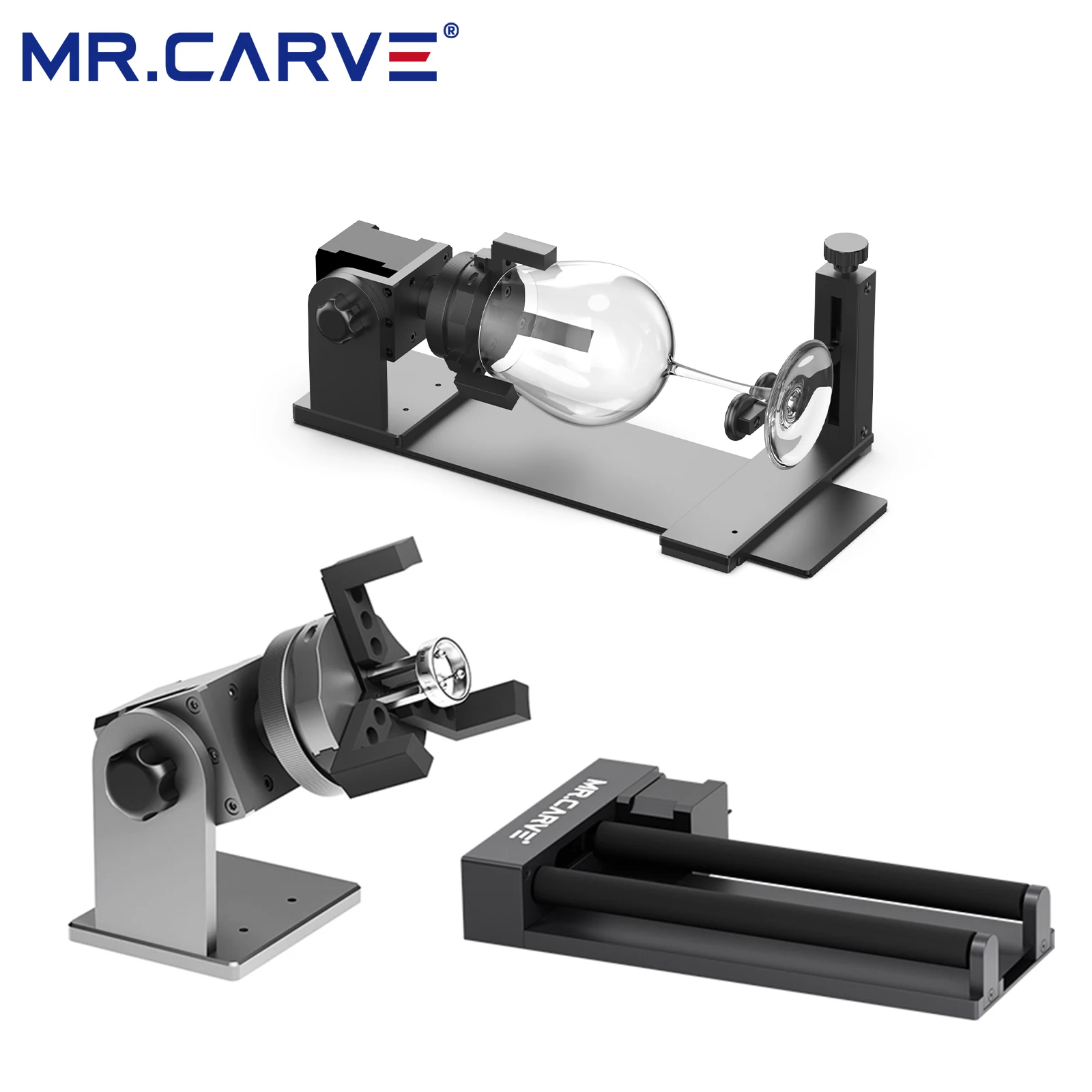 Cylindrical Object 360 ℃ Rotary Carving R5 Rotary Axis and RF1 Rotary Fixture  for DAJA D2/D3/M1/S4