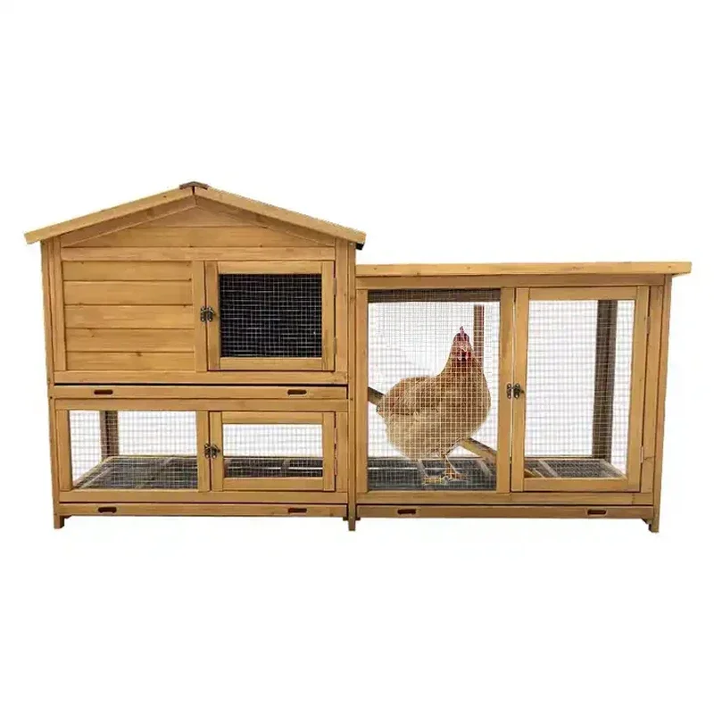 High Quality China Wholesale Large Steel And Wood Wooden Chicken Coop With Nest Box