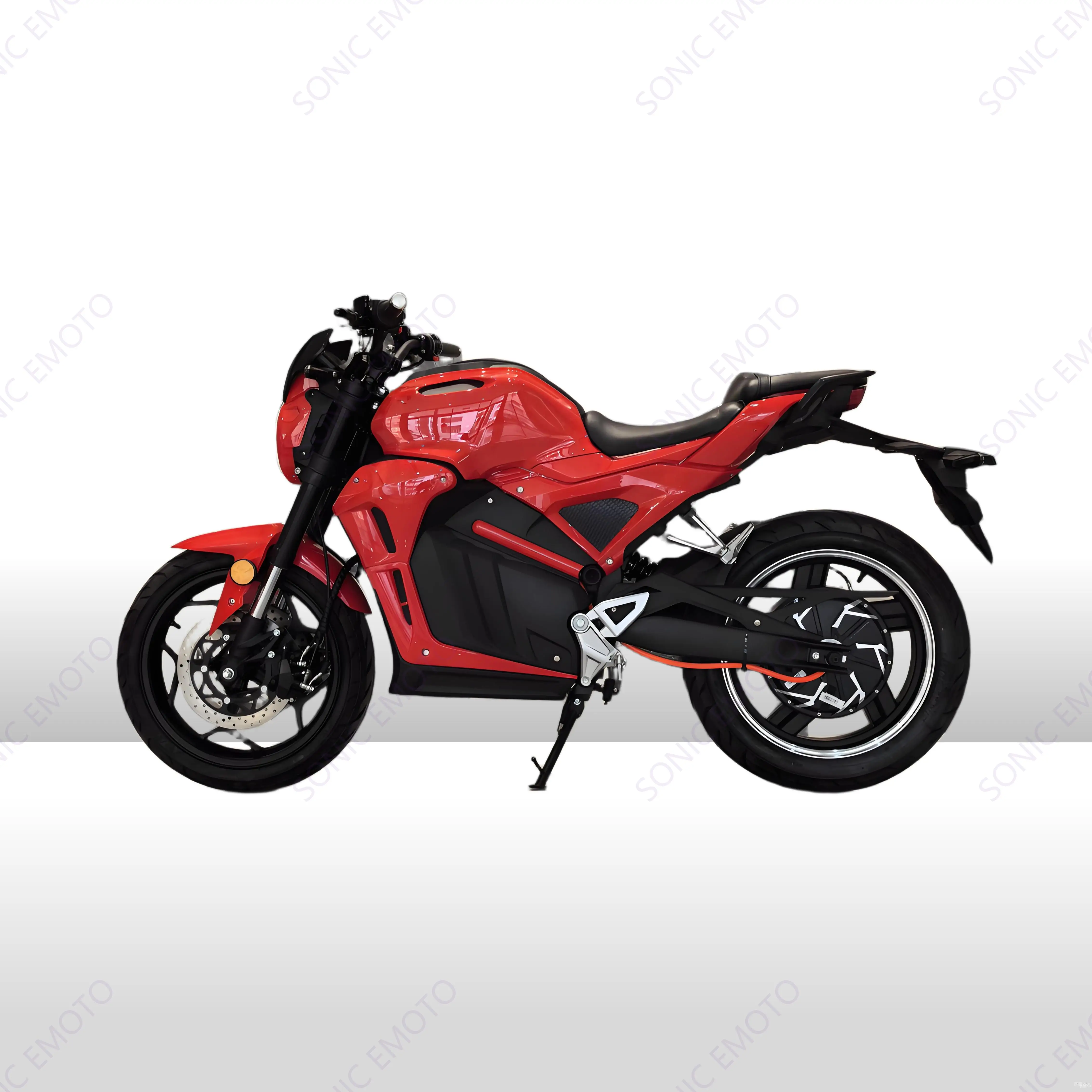 COC EEC Approved Street Legal 95km/h 72V60Ah Lithium Battery 4000W Motor 300kg Load Capacity Racing Food Electric Motorcycle