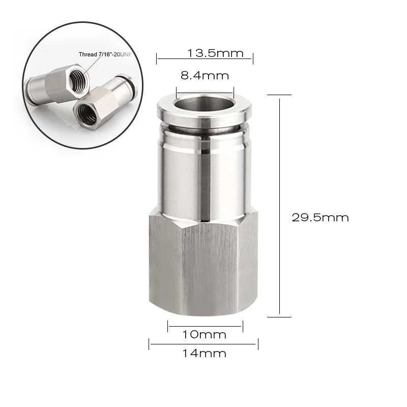 Ball Lock Disconnect Set,Home Brew Keg Liquid/Gas Dispenser,Corny Cornelius Keg Connector With Push-In Fitting & Swivel Nuts