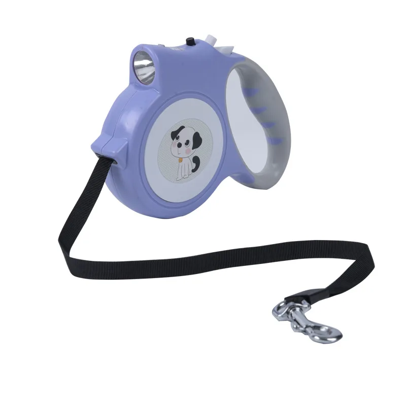 

Pet automatic retractable leash with light, portable dog walking leash dog chain when going out
