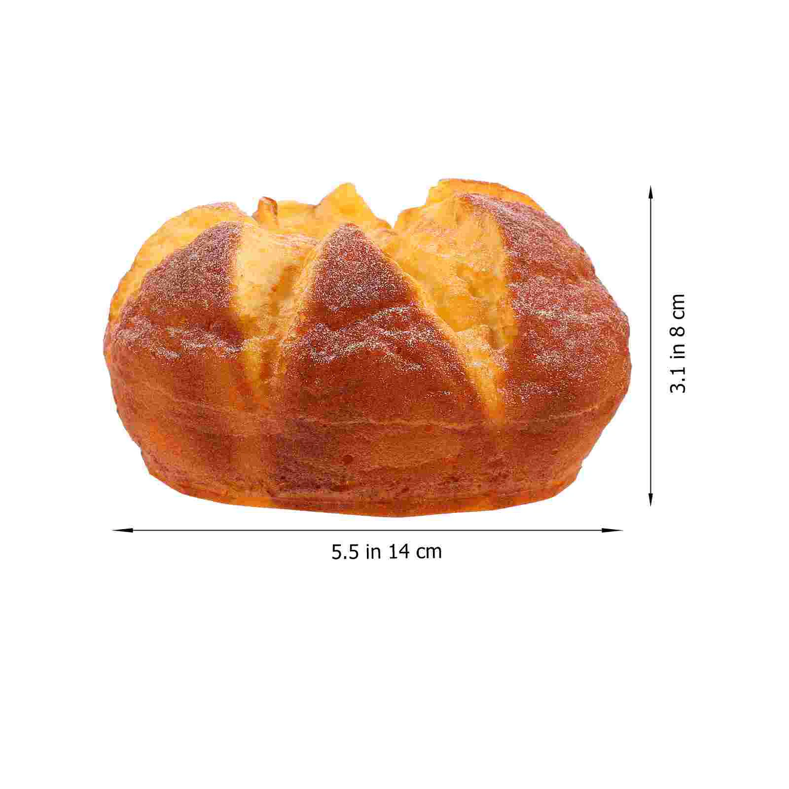 Big Opening Bread Realistic Model Photo Prop House Loaf Desktop Showcase Simulated Food Artificial Adornment