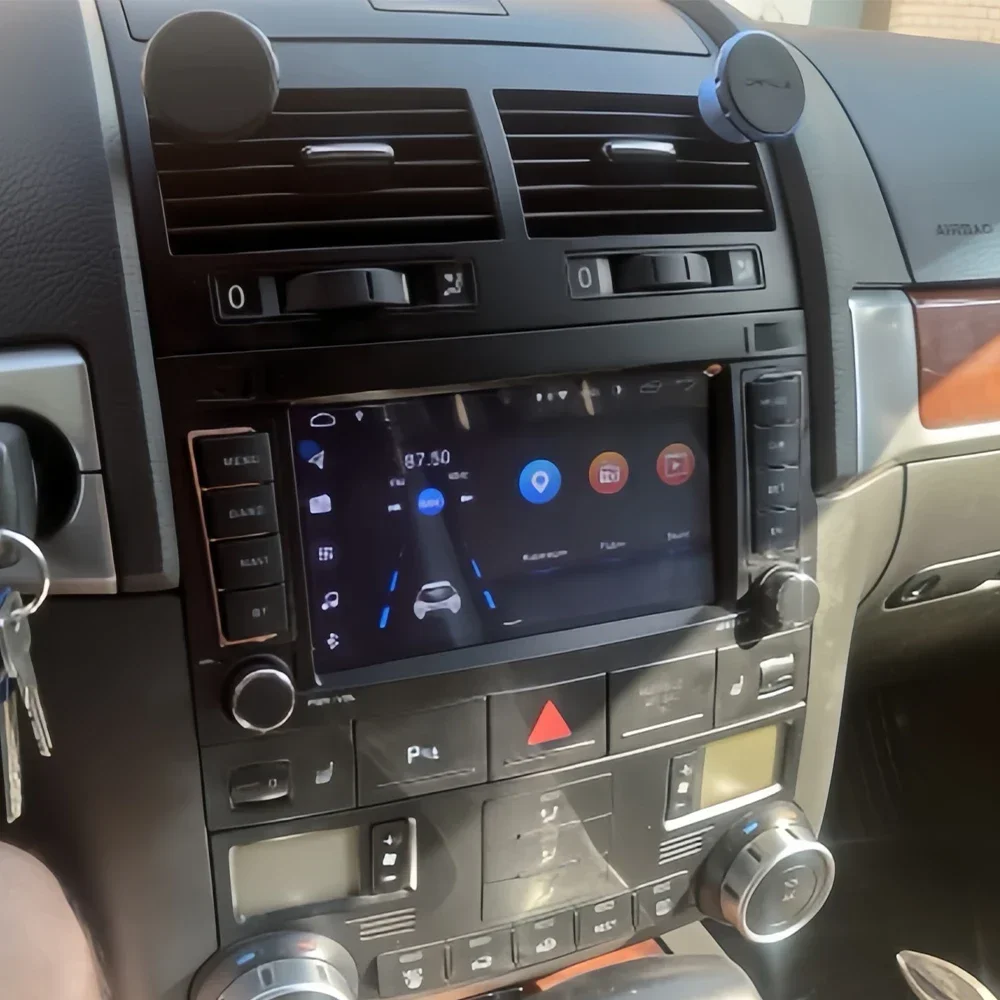 CHSTEK راديو Samochodowe 7-calowe 2DIN أندرويد 14 Dla Volkswagen Touareg 7L T5 2002-2010 Carplay Android Auto BT FM WIFI ستيريو #5