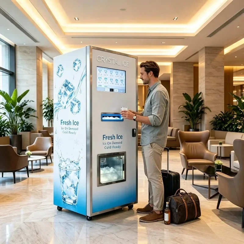 Outdoor Premium Automatic Ice Vending Machine Ice Cube Vending Machine with 24/7 Availability From Reliable Supplier