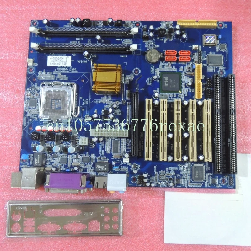 2 ISA slots,5 PCI slots,1 IDE,2 COM,1 LPT+LGA775 CPU+2G memory+FAN Freeship for NEW CYS-945ISA Motherbard 945G with