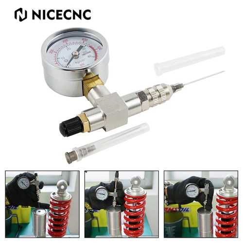 Kit de herramientas de llenado de aguja de nitrógeno, suspensión de 350/600PSI, ATV, UTV, para KTM, Suzuki, Yamaha, Polaris, RZR, CanAm, Arctic Cat, moto de nieve