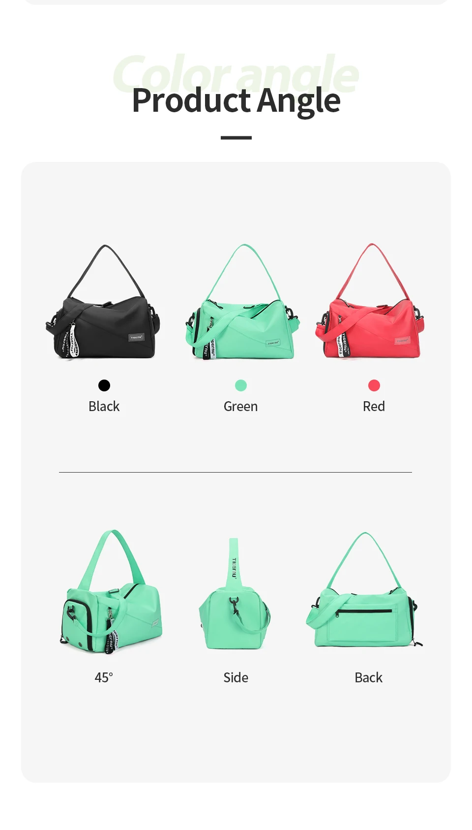 Tigernu Frauen Taschen Reisetaschen Für Frauen Handtasche Leichte Sport Taschen Weibliche Duffle Bag Mädchen Umhängetasche Männer Schulter Tasche – Detail 5