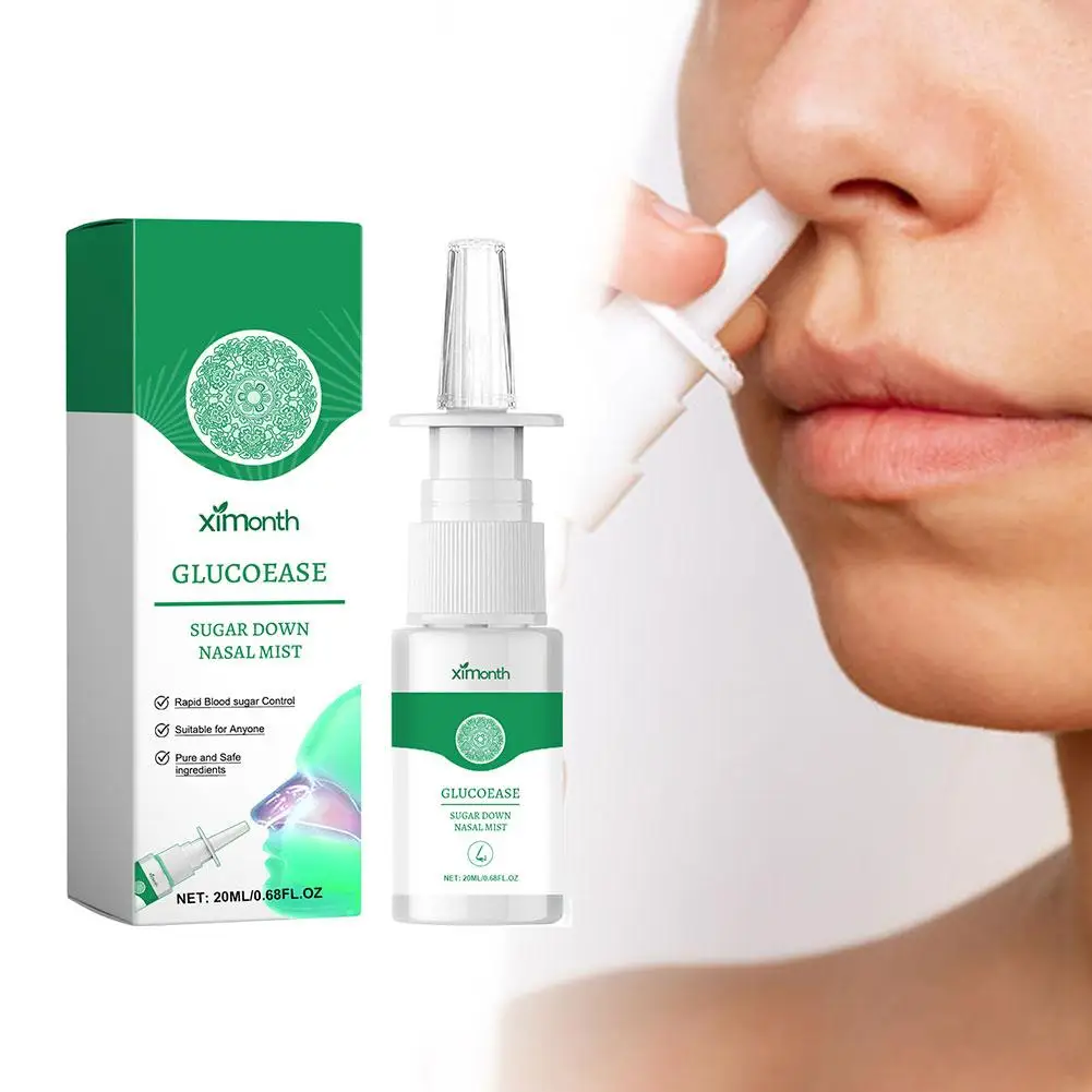 Spray nasal rinite para alívio de diabetes, tratamento de desconforto, limpeza oral, 20ml, 3 unidades