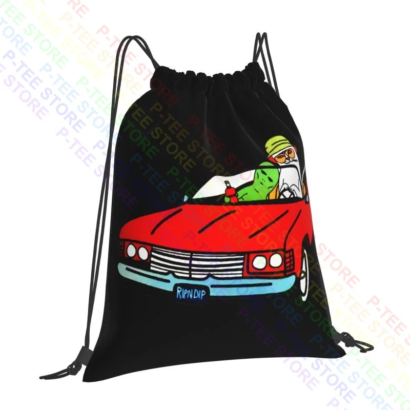 Genuine Rip Cat Dip Fear Loathing 01 Drawstring Bags Gym Bag Bookbag New Style Eco Friendly School Sport Bag