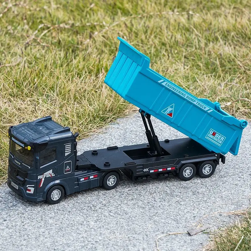 

Контейнерный транспортный грузовик Контейнер для детей Игрушечный грузовик для мальчиков Прицеп Инерционный грузовик Инженерная модель