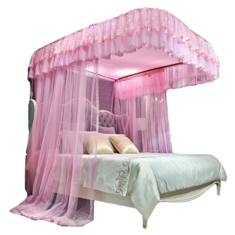 

Mosquito net, high-grade guide rail u-shaped track, suitable for 1.2 meters 1.5m 1.8 meters double bed