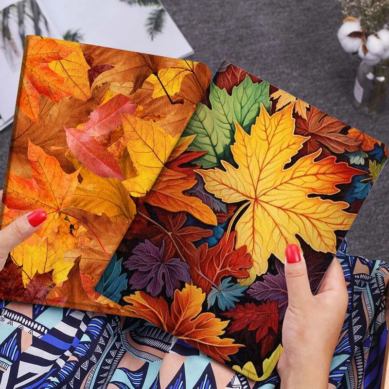 

Colorful Art Maple Leaf Tablet Case For Lenovo Xiaoxin Legion Pad Tab Pro GT Y700 Gen4 2 11 P11 M10 K10 3rd Plus Gen Gift