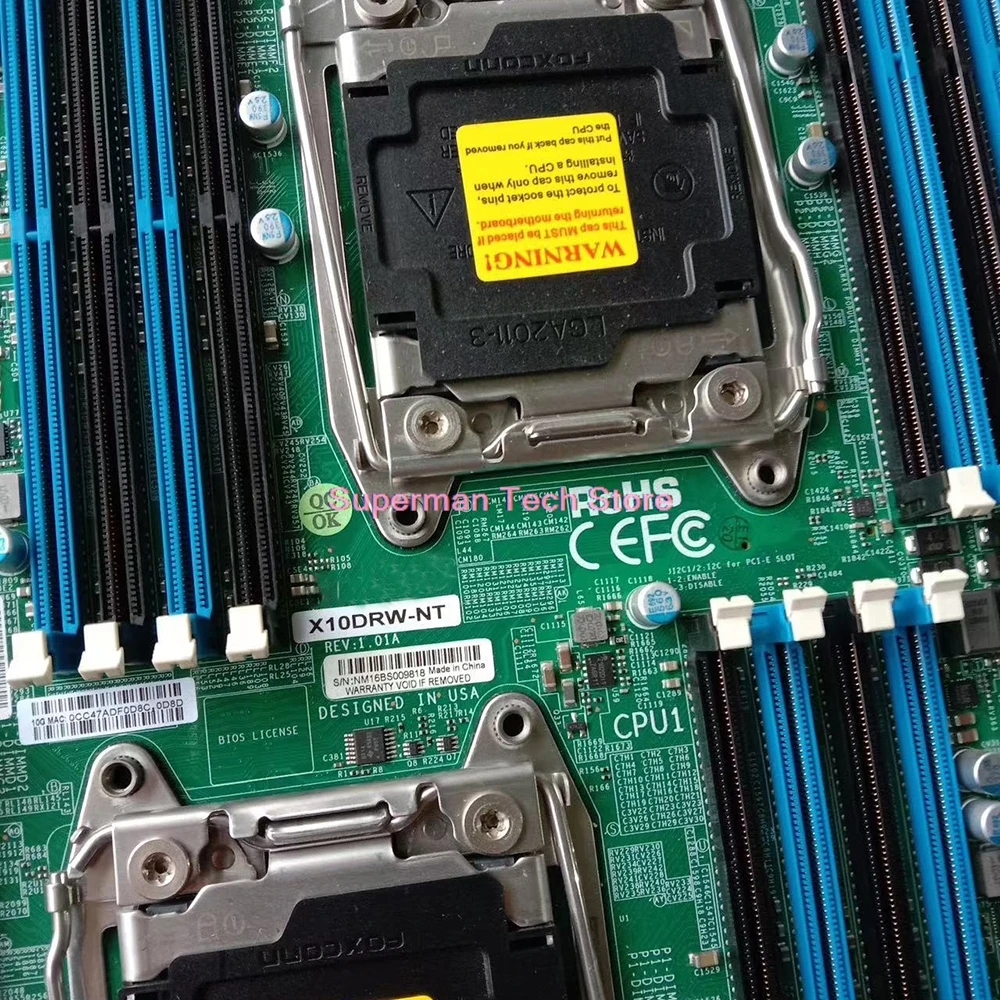 Dual Socket R3 LGA 2011 For Supermicro Motherboard X10DRW-NT