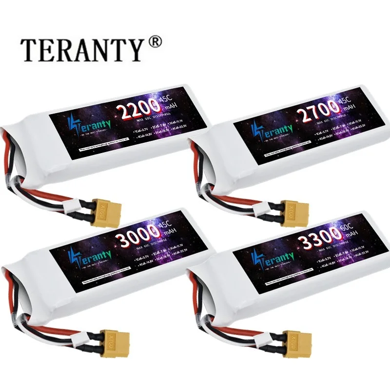 

Lipo Battery 2S 7.4V 2200mAh 2700mah 3000mah 3300mah 45C/60C With XT60U Plug For Quad RC FPV Airplane Drone Racing Hobby