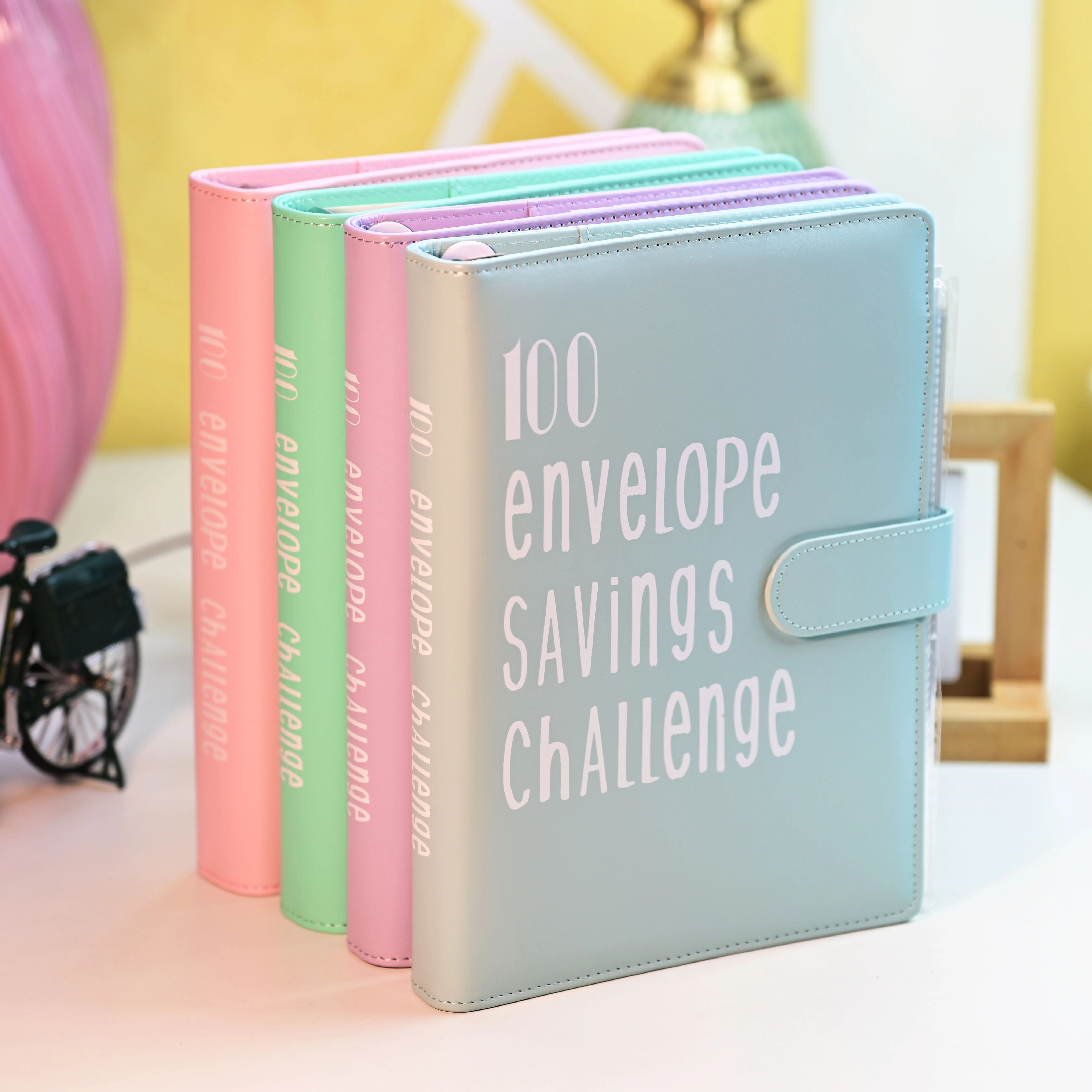 Cash Challenge Cash Binder Notebook Journal Book Cover Planner Office School Daily Notes Study Index Pens Log Book Sheets Diary 3