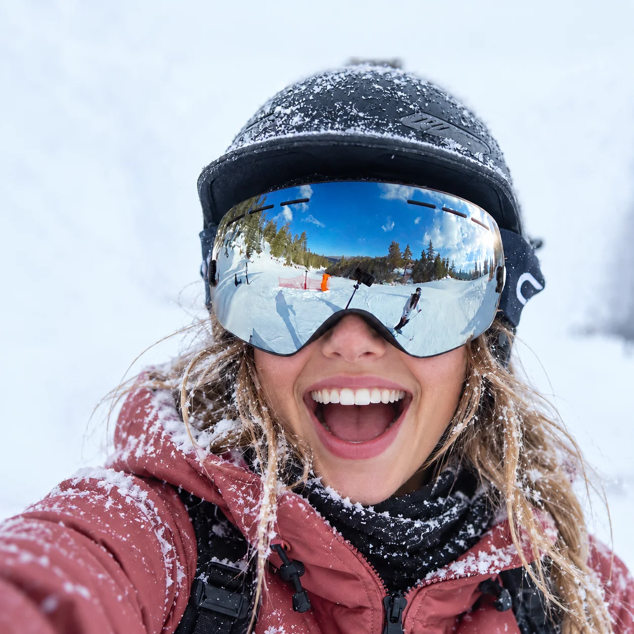 New Ski Goggles Men Women Double Layer Anti-Fog UV400 Big Lens Snowboard Glasses Winter Skiing Snow Protection Outdoor Eyewear