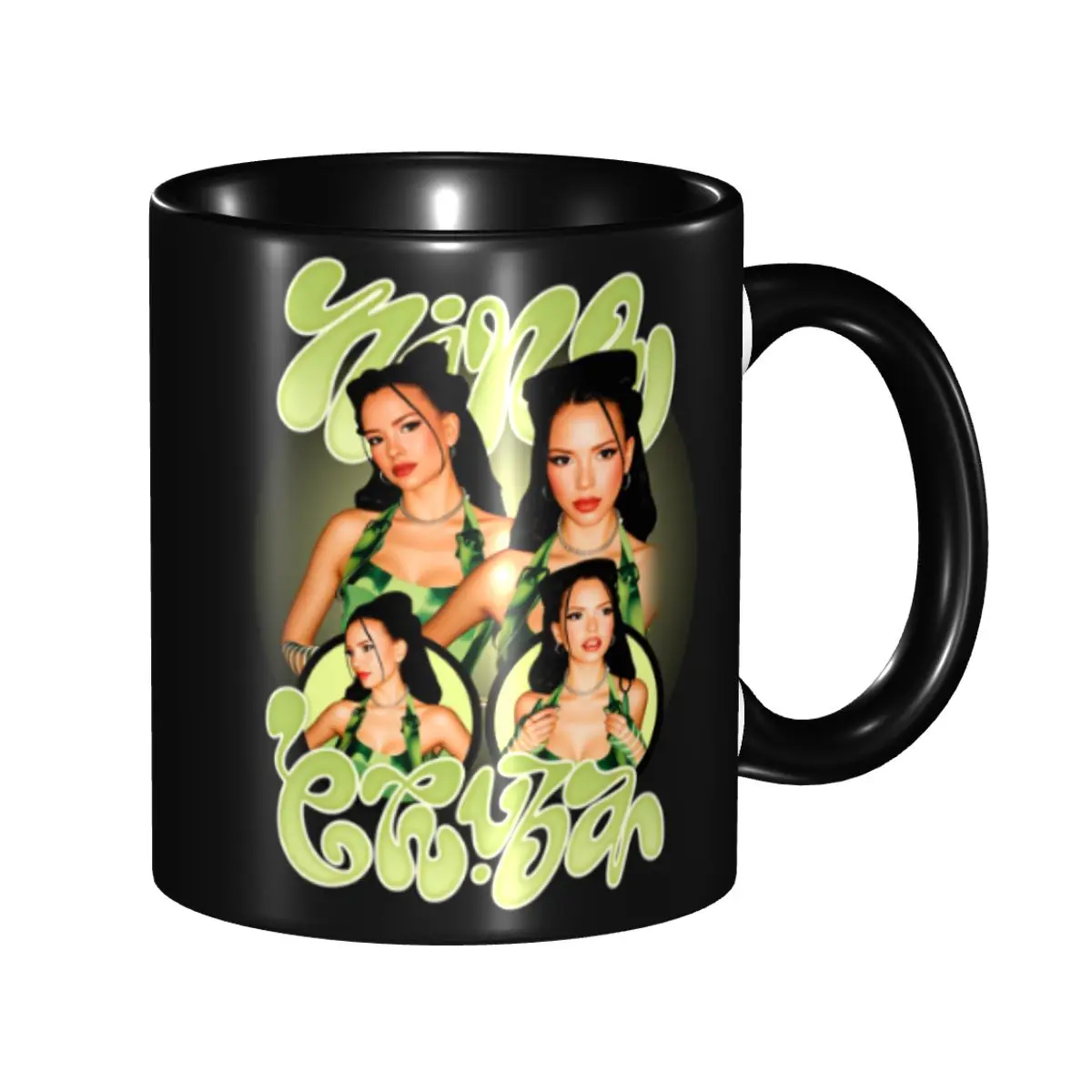 

German Singer Nina Chubas Mug Custom Coffee Ceramic Mug Cup Creative Gift
