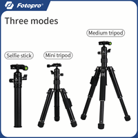 Fotopro FY810 Travel Mini Tripod 140CM Lightweight Compact Aluminum  Three Modes Multifunctional Portable Stand Selfie Stick for