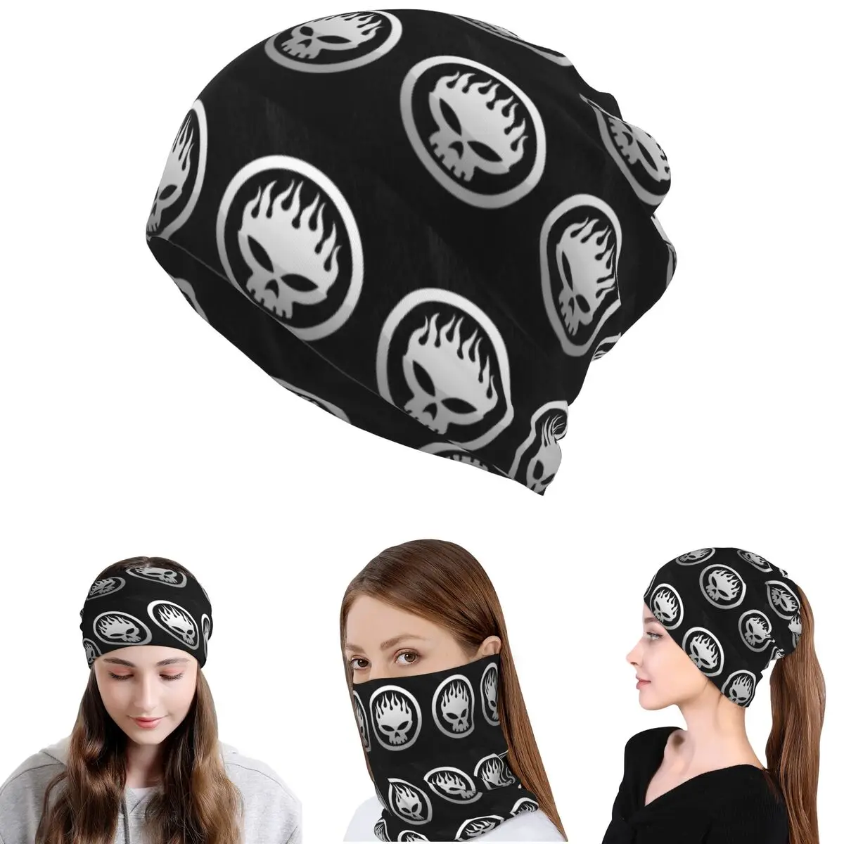The Offspring Music Band Bandana Halstuch, Gesichtsschal, Mehrzweck-Stirnband, Mütze für Männer und Frauen, Erwachsene, waschbar