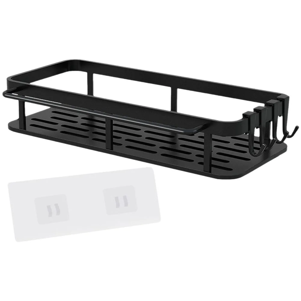 

Multifunctional Storage Mounted Bathroom Holder Toothbrush Hook Stainless Steel Shower ganizer Shelves High