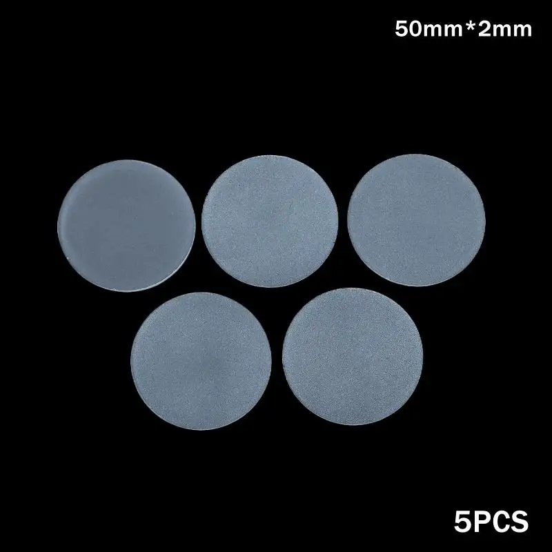 5 STKS Matte Glazen Diffuser, Frosted Ronde Platte Lampenkap voor Zacht, Zelfs Licht in LED Downlights & Zaklampen