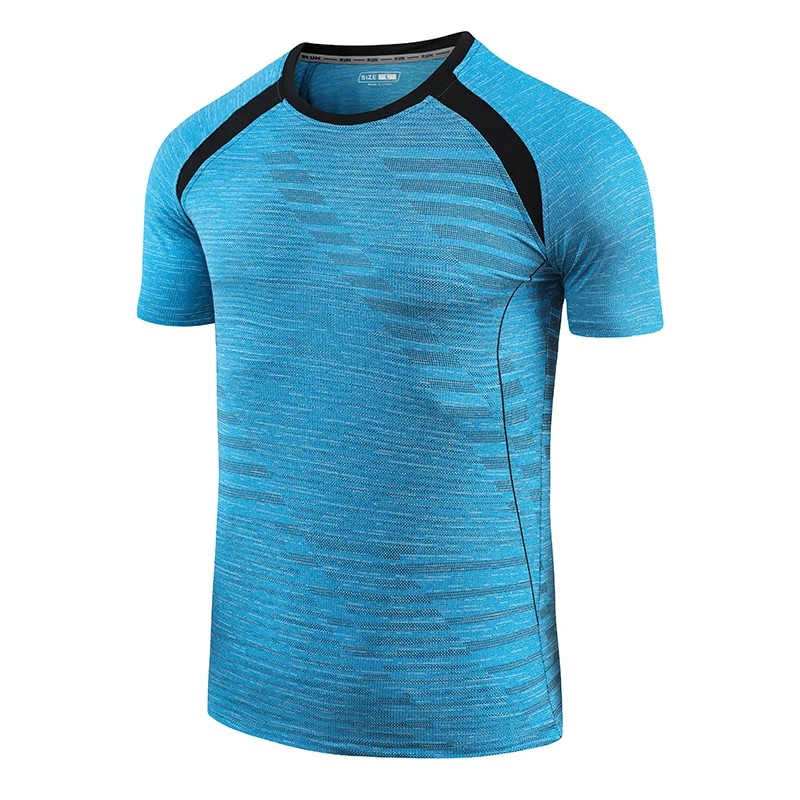 Eisseiden-T-Shirt für Herren, 2025, neuer, schnell trocknender Fitnessanzug für Herren, kationischer Sport, kurzärmeliges, enges Trainings-Laufoberteil für Herren, M