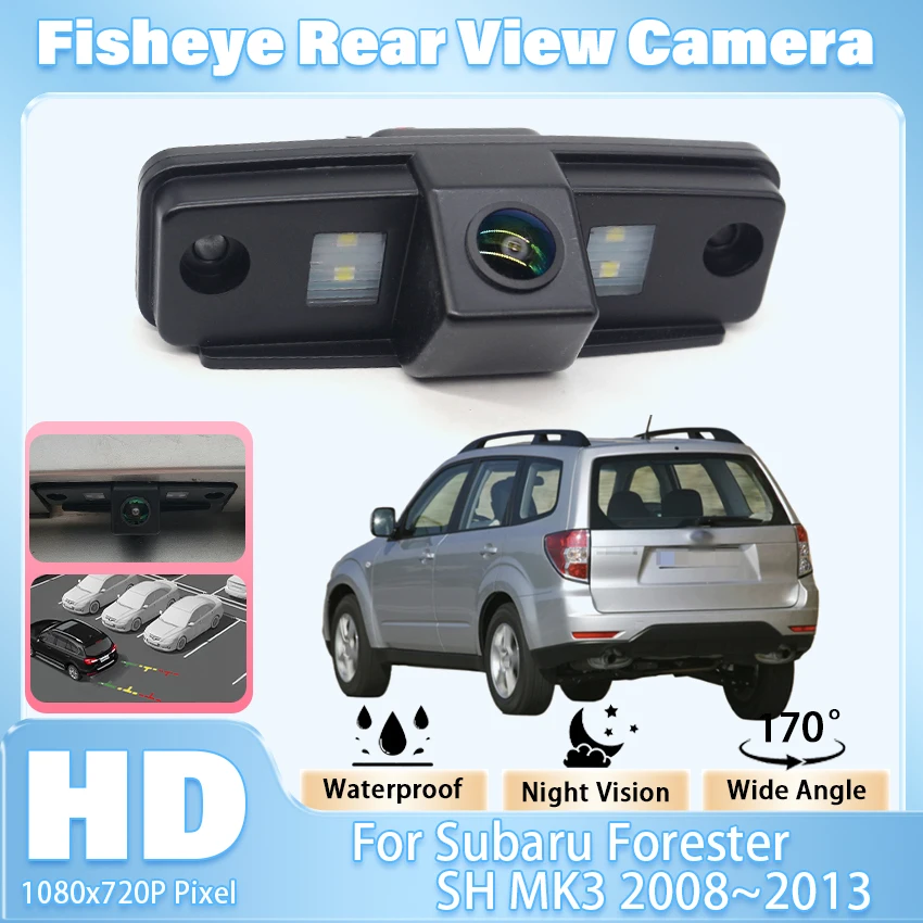 Cámara de coche para Subaru Forester SH MK3 2008 2009 2010 2011 2012 2013 visión nocturna 170 °   Cámara de visión trasera impermeable de alta calidad