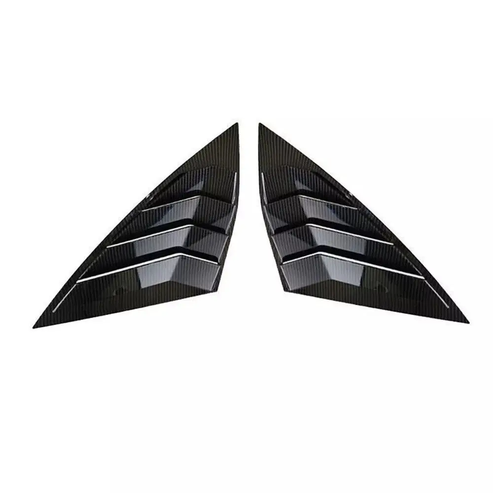 For Volkswagen Jetta MK7 2019 2020 2021 2022 2023 Rear Window Louver Shutter Cover Side Vent Scoop Blinds Trim Exterior Sticker