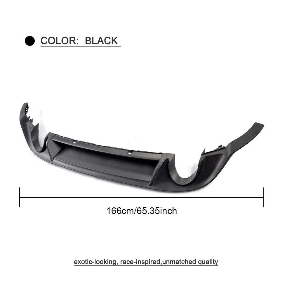 ABS car rear diffuser for Volkswagen Golf MK7 7. 5  dual exhaust 2017-2018